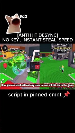 ANTI HIT DESYNC Script + INSTANT STEAL | Delta Executor NO KEY 2026 | Steal A Brainrot