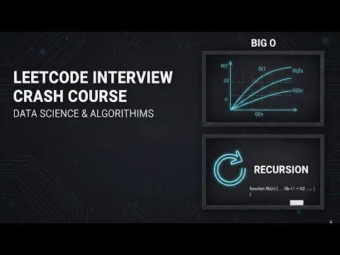 Day 1: Big-O & Recursion | Leetcode Interview Crash Course (Data Science & DSA)