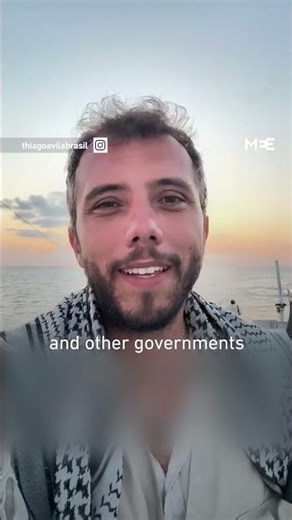 Israeli forces intercept Gaza-bound aid boat carrying activist Thiago Avila