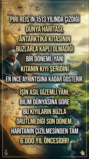 İmkansız Harita: Piri Reis 1513'te Buzulsuz Antarktika'yı Nasıl Çizdi?
