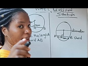 how to calculate lenght of chord using circle theorem.