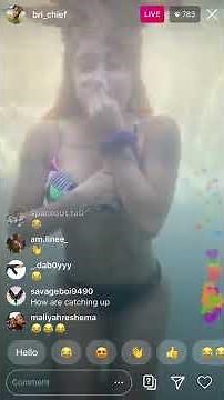 Bri chief nip slip and twerking live on Instagram