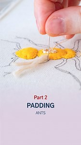 And back to the ants, the second layer of padding is complete 😁 #threads #felt #padding | Alexandrina Dordea