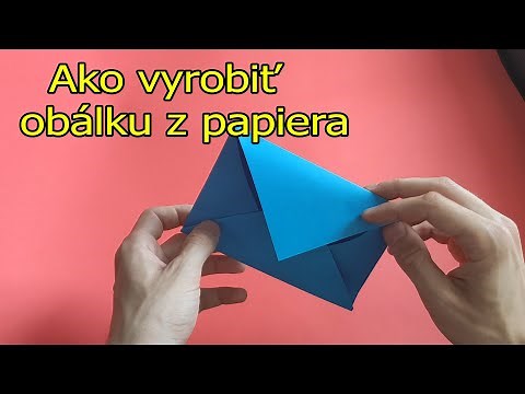 Ako vyrobiť obálku z papiera? Ako vyrobiť obálku z karty? sám