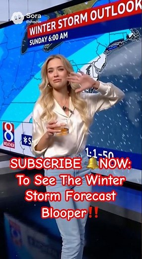 Weather Forecast Goes Off The Rails Live TV Winter Storm Blooper