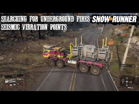 Seismic Vibration Locations Searching For Underground Fires New Snowrunner Phase 9 Update/DLC PTS