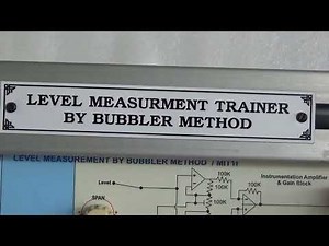 Level measurement using bubbler method - MIT1d