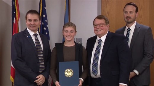 Belmont County Commission honors Barnesville freshman for historic state wrestling title