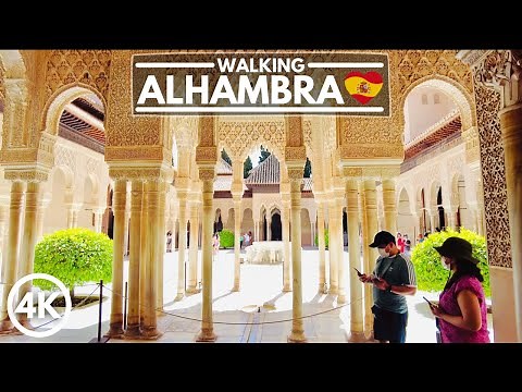 🇪🇸 ALHAMBRA, Granada - Most Beautiful Place in Spain - 4K Walking Tour 2021