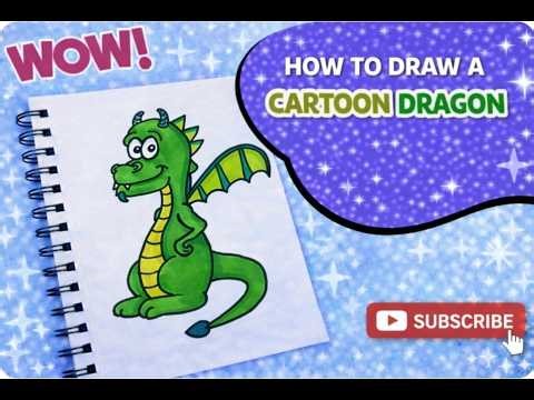 How to Draw a Dragon Easy 🐉 | Cartoon Dragon Drawing for Kids