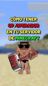 CÓMO TENER OP/OPERADOR EN TU SERVIDOR DE MINECRAFT #shorts