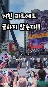 거친 파도에도 우린 굴하지 않는다!!! 국민들이여 깨어나십시요!!!!