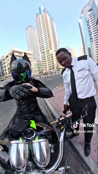 Biker Helmet Reaction with 2400cc Bike