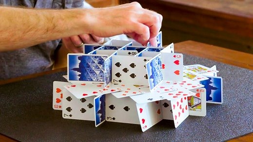 How to Stack Playing Cards - video Dailymotion