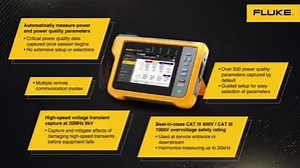 Never miss a critical power quality event – with the NEW Fluke 1770 Series Three-Phase Power Quality Analysers! ✔️ Automatically measure power and power quality parameters ✔️ Simple guided setup and easy-to-use ✔️ Measure and capture transients up to 20 MHz and Harmonics up to 30 kHz before equipment fails ✔️ Best-in-class accuracy and CAT IV 600V / CAT III 1000V overvoltage safety rating ✔️ Over 500 power quality parameters captured by default Whether you’re performing a quick system check or a