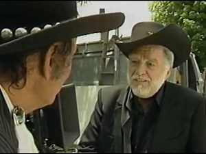 SUNSET CARSON & LASH LA-RUE - ON THE SET OF - "ALIEN OUTLAW"