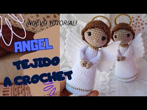 ÁNGEL TEJIDO A CROCHET. PASO A PASO