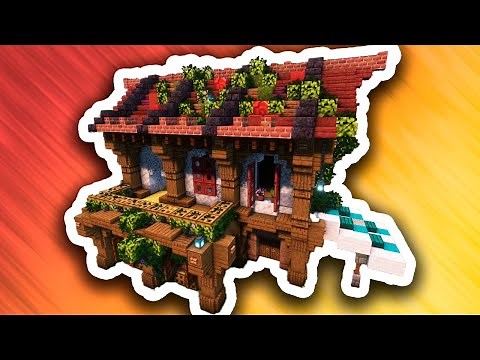 Minecraft | How To Build A Red Roof House | Cinematic Tutorial