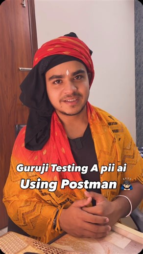 @samitknows on Instagram: "Guruji Testing A pii Aii 🙌🏻🙏🏻 Follow @samitknows for more ❤️❤️ #reel #video #new #viral #api #baba #pookiebaba #info #postman #tech #ai"