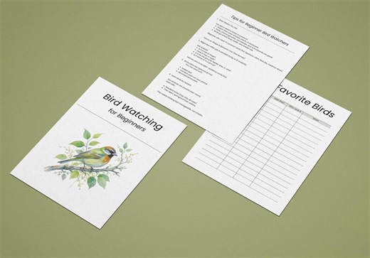 Bird Watching for Beginners Printable Journal | Backyard Bird Log - Etsy Canada