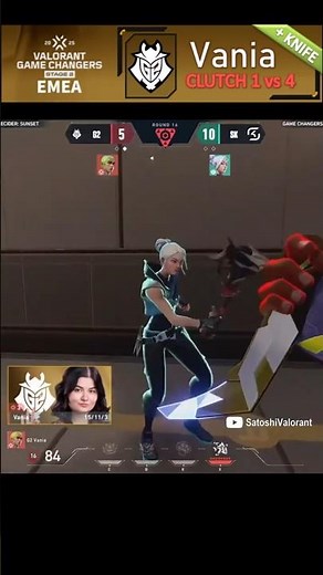 G2 Vania CLUTCH 1 vs 4 + Knife [G2 Gozen vs SK Nebula][Valorant Game Changers EMEA 2025 Stage 2]