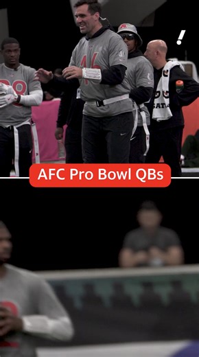 AFC Pro Bowl quarterbacks in action