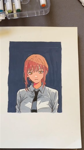 Makima☄️! Used ‪@sketchar‬ to draw! #sketchar #ardrawing #makima #shorts #fanart