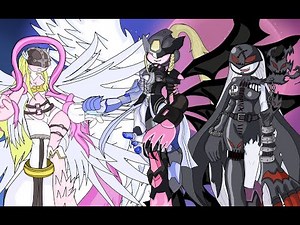 AngeWomon and LadyDevimon (DNA Digivolution)