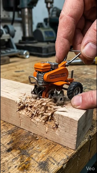 The lab just got aggressive. Today we are putting the 90mm Micro Rototiller to the ultimate test: pure wood fiber excavation. 🪵🔥 ​Watch as the hardened steel tines tear through real wood, leaving a chaotic and brutal trail behind. This isn't just a model; it's 100% functional industrial engineering designed to crush everything in its path. 🛠️🦾 ​Experience the high-torque engine roar and the mechanical grit. This is the raw power of MiniTool Lab. 🎧 ​ ​#MiniToolLab #Woodworking #IndustrialPow