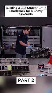 Building a 383 Stroker Crate Short Block for a Chevy Silverado | Enginebuildcar1