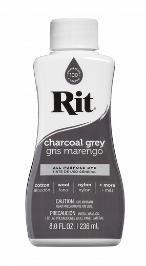 Rit, All Purpose Liquid Dye, Charcoal Grey, 8 fl. oz.