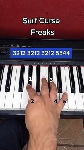 Surf Curse Freaks piano tutorial #freaks #pianotutorial #pianoforte | Ponchopiano