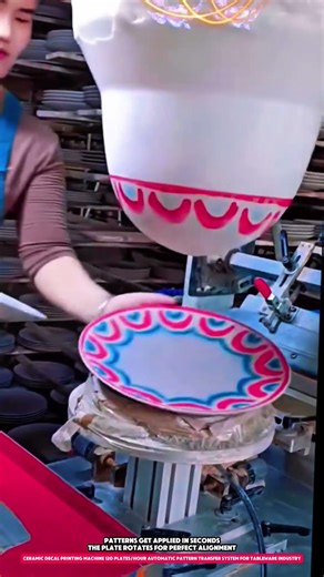Ceramic Decal Printing Machine 120 Plates/hour Automatic Pattern Transfer System