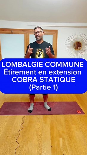 Récupération des amplitudes de dos dans la lombalgie commune avec névralgie L5 S1. Un professionnel de santé expert, kinésithérapeute, physiothérapie, explique l’étirement du dos, du rachis lombaire pour regagner de l’extension. C’est à dire une fonction normale de dos, sans gêne et sans douleur. #dos #lombaire #sciatique #lombalgie #douleur #posture #etirement #exercices #kinésithérapie #physiothérapie | Gilou t'as mal ou ?