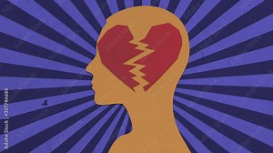 Stop Motion Concept Of Broken Love / Sadness. Great For Your Presentations And Broken HeartRelated Projects. High-Quality Animation