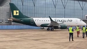 Enugu Air landed at the Akanu Ibiam International Airport, Enugu State. | All Facts Newspaper
