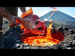 Experiment: LAVA Volcano vs PIRANHA Fish