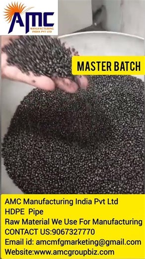 Role of quality raw material in processing of HDPE Pipe at AMC Manufacturing India PVT LTD