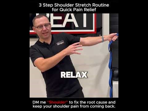 3 Step Quick Relief Shoulder Guide | #shoulderpain #mobility #shoulderreplacement #shoulder