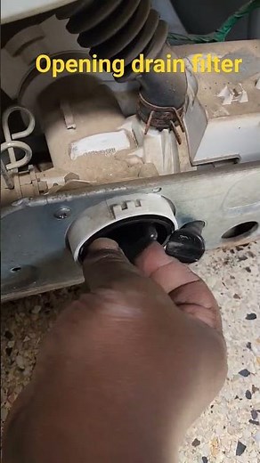 How to manually drain water from a blocked washing machine #viral #shorts #trending