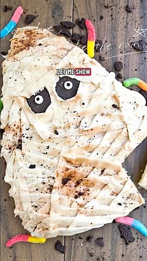 Easy Halloween Mummy Cake