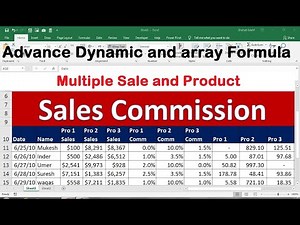 how to calculate sales commission formula in excel
