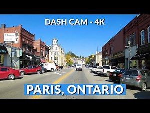 Discovering the Charm of Paris, Ontario | 4K Driving Tour