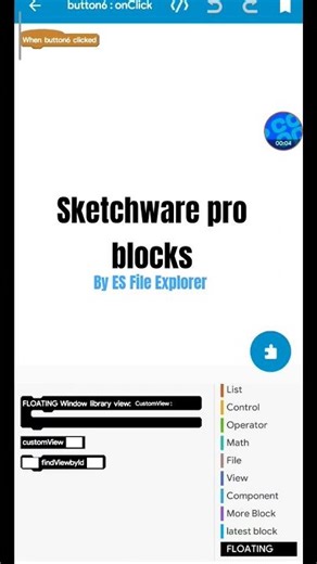 Sketchware pro blocks || By Pixelhub Tecnical and ES File Explorer