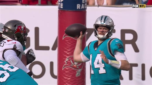 Sam Darnold locates Giovanni Ricci down the middle for a 32-yard gain