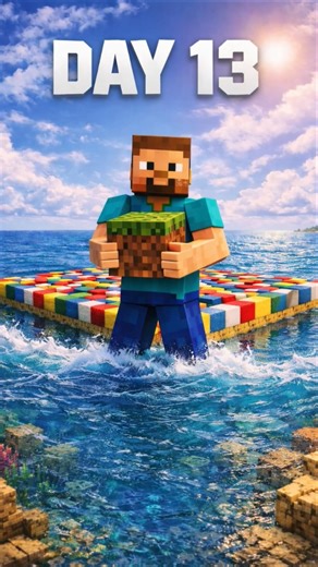 Day 13 : Filling the Entire Ocean, 1 Block per Follower! #MinecraftChallenge