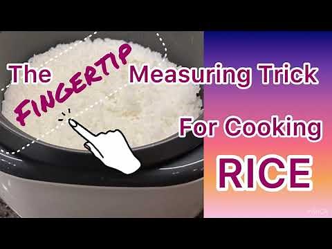 Cook Perfect White Rice Using finger : No Measuring Cup Needed
