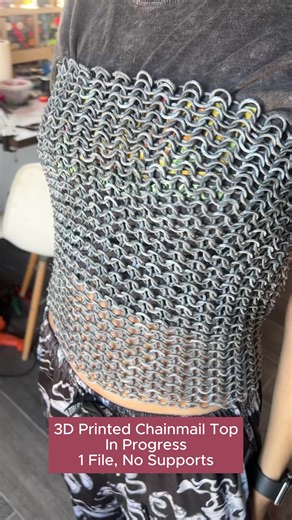 What do you think? Stay tuned #chainmail #3dprintingprops #propsmaker #cosmaker