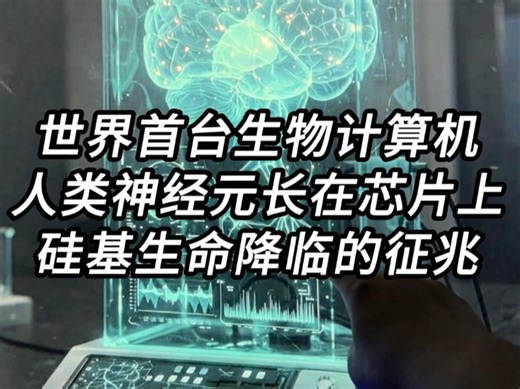 22世纪的技术穿越而来，人类神经元长在芯片上，世界首台生物计算机，它将人类脑细胞和硅芯片融合，创造了新生命形式的动态神经网络！