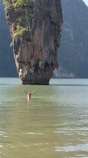swimming at James Bond Island